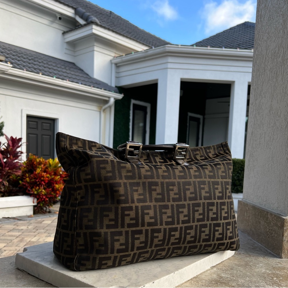 Vintage Fendi Zucca Tote Bag